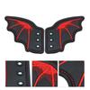 1 пара черных и красных крыльев летучей мыши для обуви, вышивка, DIY шарм, украшение для кроссовок, одежды, шнурков, панк, подарок на Хэллоуин, аксессуар