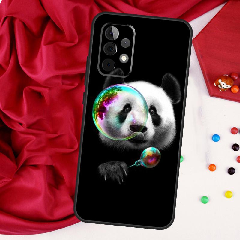 Мультяшный Милый Медведь Панда Для Samsung Galaxy A15 A55 A53 A33 A35 A22 A32 A52 A54 A34 A14 A56 A36 A26 A16 A05 A06 Чехол