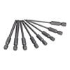 11 Piece Plum Blossom Screwdriver Bit Set 14in Hex Shank S2 Steel Magnetic 75mm Safety Bit Set