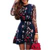 New Bohemian Lace Mesh Floral Embroidered Women's Dress