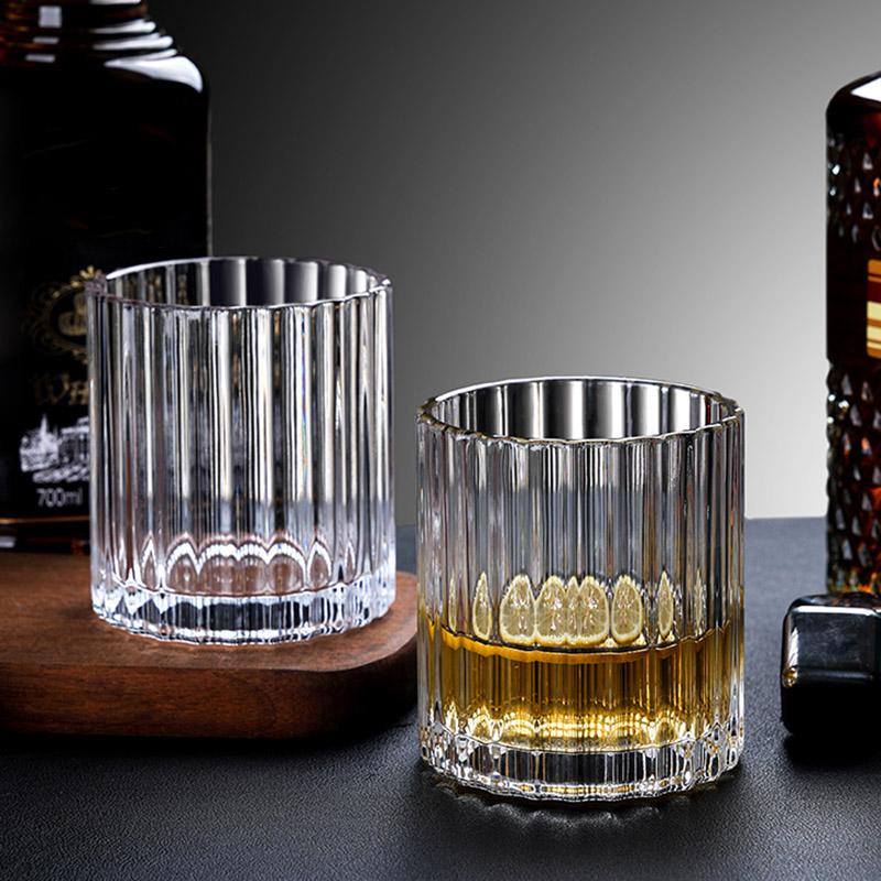 285 мл/340 мл ретро стакан для виски прозрачный стеклянный стакан со льдом кружки для кофе латте вечеринка бар европейский стиль бренди иностранные винные кружки