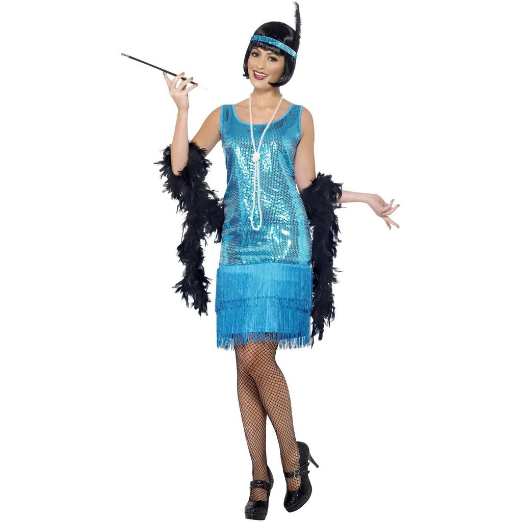 Smiffys Womens/Ladies Flirty Flapper Costume Set