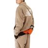 New Balance Jackets Men's Khaki Stand Collar Moderate Other (Unisex) Jackets MDD43171 LBE