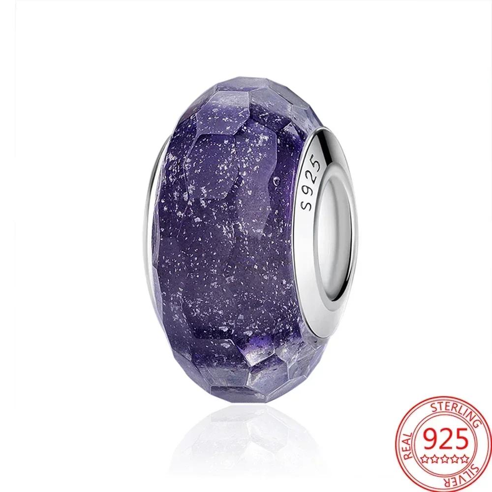 Разноцветные бусины из муранского стекла, стеклянный шарм с волнистым узором, шармы из волнистых стеклянных бусин, подходят для браслетов известных брендов, женские медные украшения, подарок