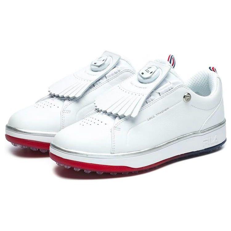 Fila GF 1911 Trainer Синтетические кожаные низкие кроссовки для гольфа, женские, зимние, белые A12W241701FWT
