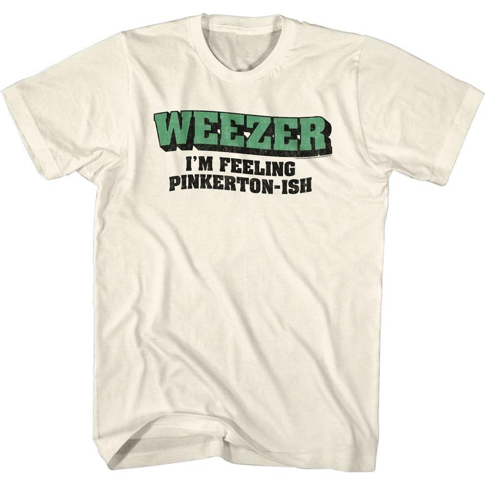 Weezer Pinkerton Иш Натуральный Альтернативный Рок Музыкальная Группа Футболка Топы Футболки Мужская Женская Унисекс