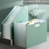 Portable Multi-Layer Accordion Folder: Large Capacity Student File and Test Paper Organizer