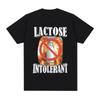 Funny Lactose Intolerant Graphic T-shirt Men's Clothing Fashion Hip Hop Vintage Short Sleeve T-shirts Cotton Tee Shirt Oversized