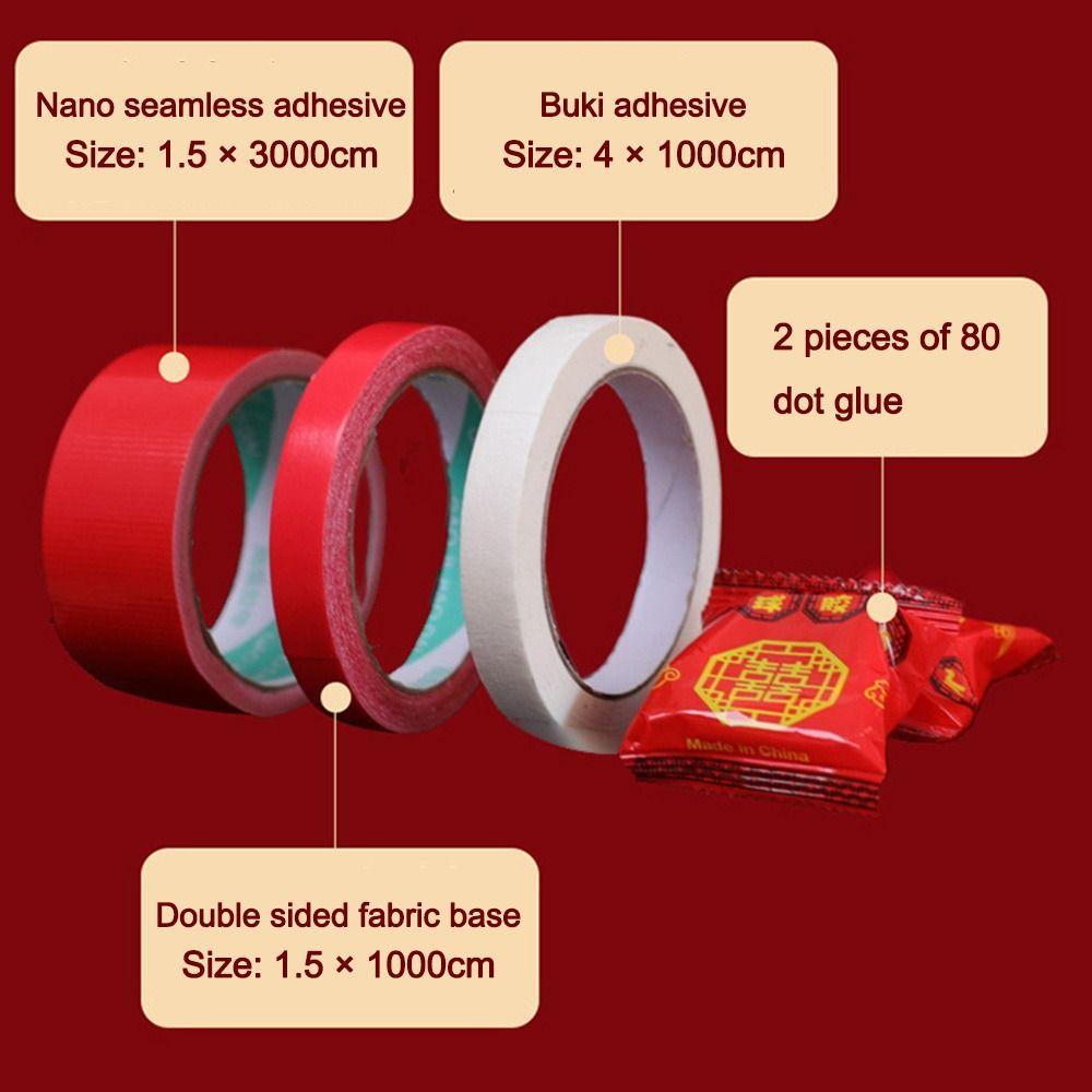 4/5Pcs Reusable Ultra-strong Double-sided Adhesive  for Wall Fixing Festive Wedding Decorations