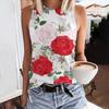 Fashion Summer Flower 3D Print Tank Tops Women Harajuku Streetwear Oversized O-Neck Vest Off Shoulder Sleeveless Woman Camisole