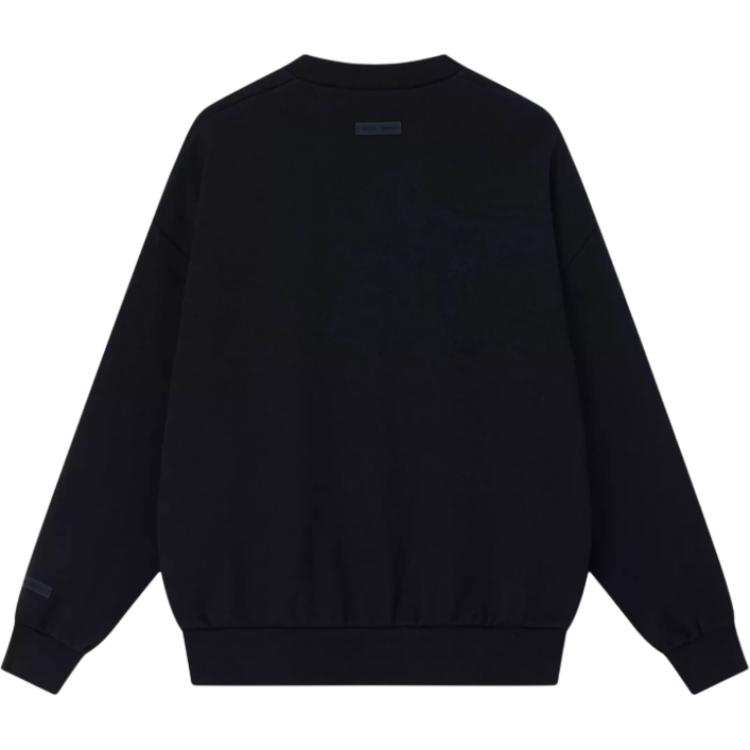 Fear of God Essentials Классическая толстовка с круглым вырезом Винтажный черный Мужские Топы 192AS252042F