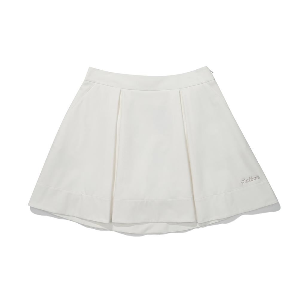MALBON GOLF A-Line Flare Skirt Ivory (Woman)