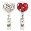 1PC Retractable Fashion Cute Red Heart Nurse Badge Reel Clip Badge Holder Student Doctor ID Card Holder Keychain Office Supplies