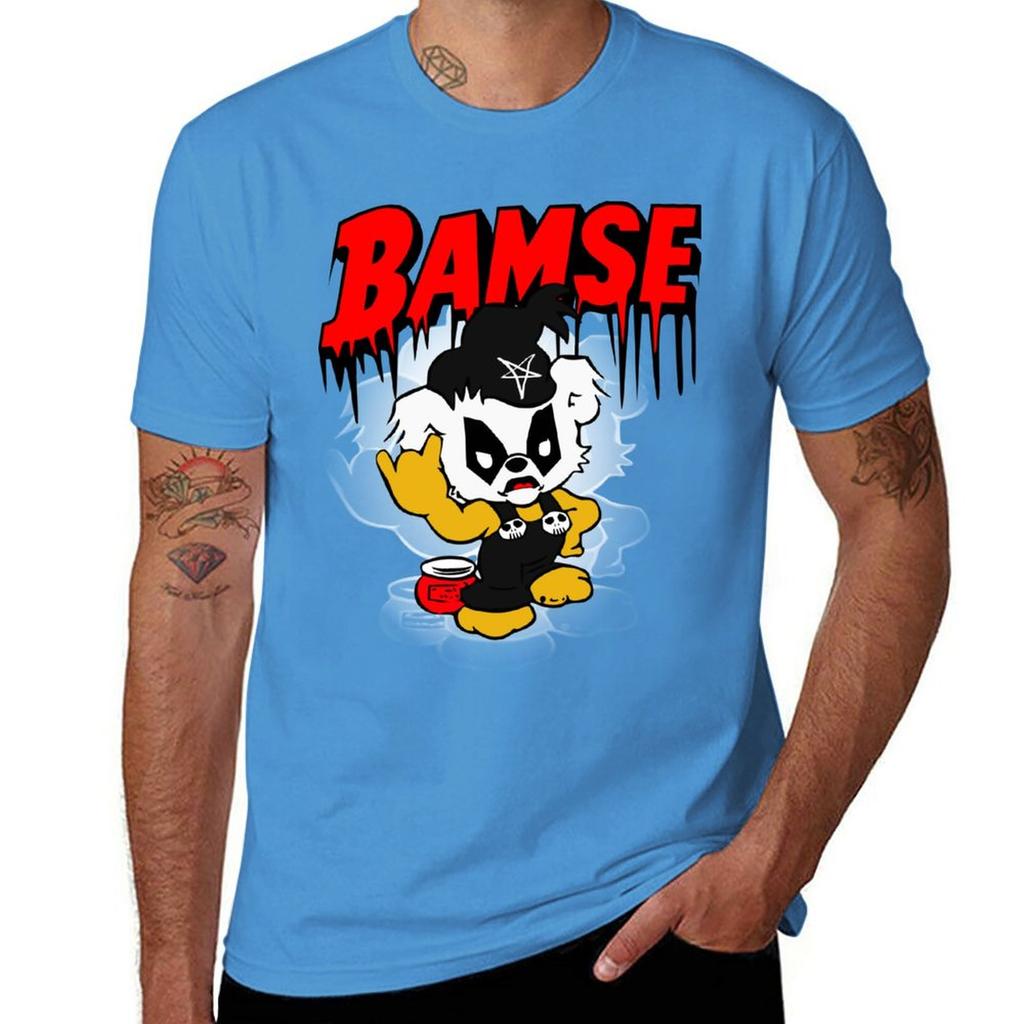 New Black Metal Bamse T-Shirt sweat shirt black t shirt workout shirts for men