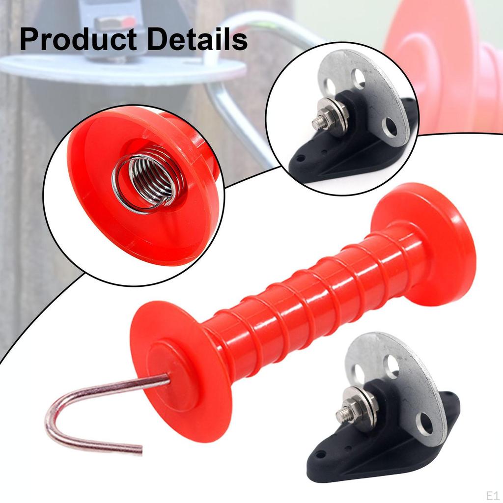 Ручка для электрического забора, изолированные ручки с пружиной, для фермерских хозяйств