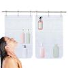Wall Shower Organizer Mesh Space Saving Quick Dry Storage Pockets Spacious Bathroom Accessories Storage For Adults Lovers Family