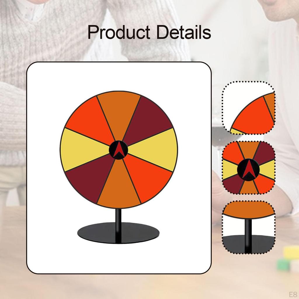 Цветное вращающееся призовое колесо, настольный лотерейный ротатор со стойкой, стираемый маркер, редактируемый, многоразовый
