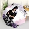 1pc Wednesday Automatic Folding Umbrella - Portable Collapsible Design, 8-Rib Iron Frame yy251209064