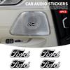 Car Audio Stereo Speaker Badge Sticker Decal Accessories For Ford Ranger Focus Kuga Mustang S-MAX Transit Mondeo Fusion Fiest