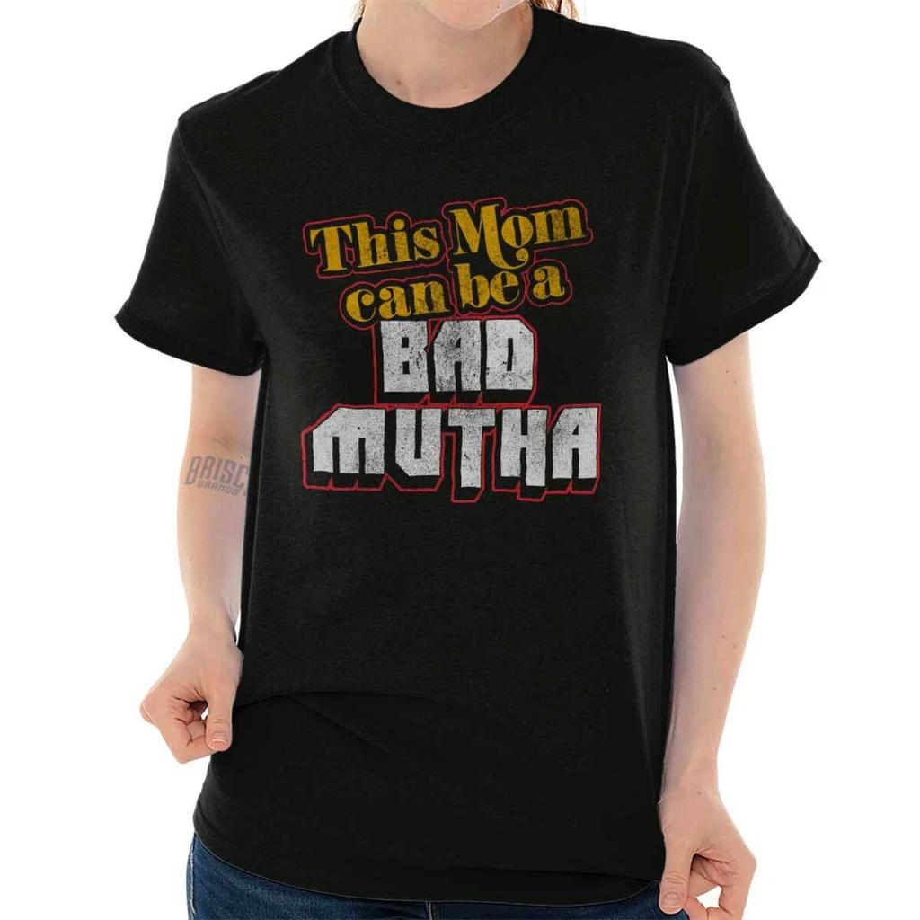Funny Mother's Day Gift Super Tough Cool Mom Womens Graphic Crewneck T Shirt Tee
