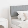 Upholstered Headboard Light Grey 75 cm Solid Pine Wood