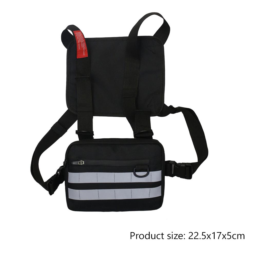 Multi-function Chest Bags Adjustable Women Men Vest Fanny Pack Fashion Streetwear Hip-Hop Chest Bag Tactical Strap Chest Rig Bag
