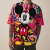 Мужская футболка с принтом Микки Мауса от Disney, модный праздничный подарок, мужская, с круглым вырезом, короткий рукав, оверсайз, хип-хоп одежда, для мальчиков