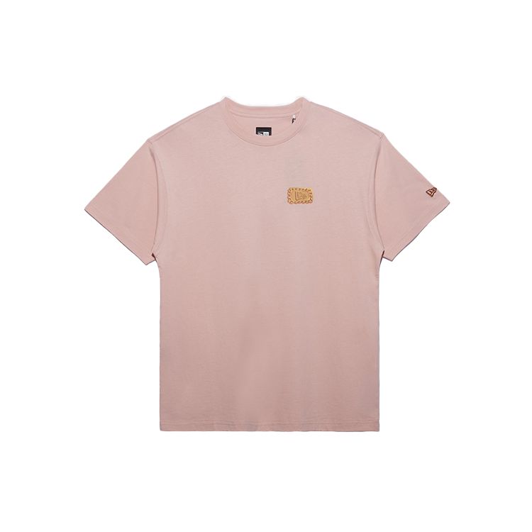 New Era SS23 Круглая шея Повседневная футболка с коротким рукавом с принтом на спине Унисекс Топы Розовый 13718805
