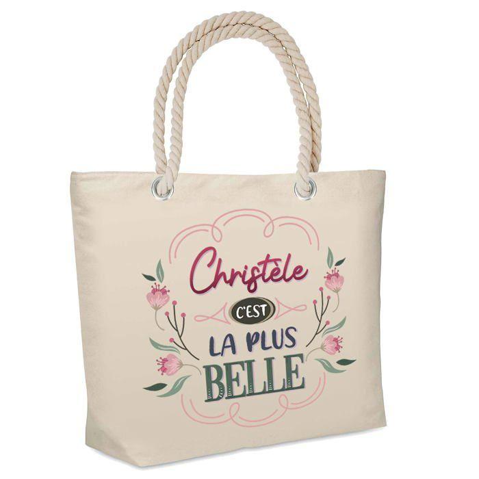 Sac cabas - PLANETEE - Isotherme de plage Christèle - Jute - Beige - Grand volume