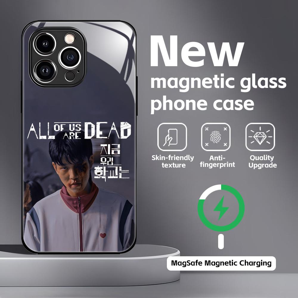 All of Us Are Dead Phone Case For iPhone17 16 15 14 13 12 11 X XR XS 8 Plus Mini Pro Max Glass Magnetic Case