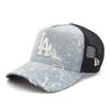 NEW ERA Cap 9FORTY Trucker Los Angeles Dodgers Splash Paint Denim 15196598 NER37C8192 A-Frame