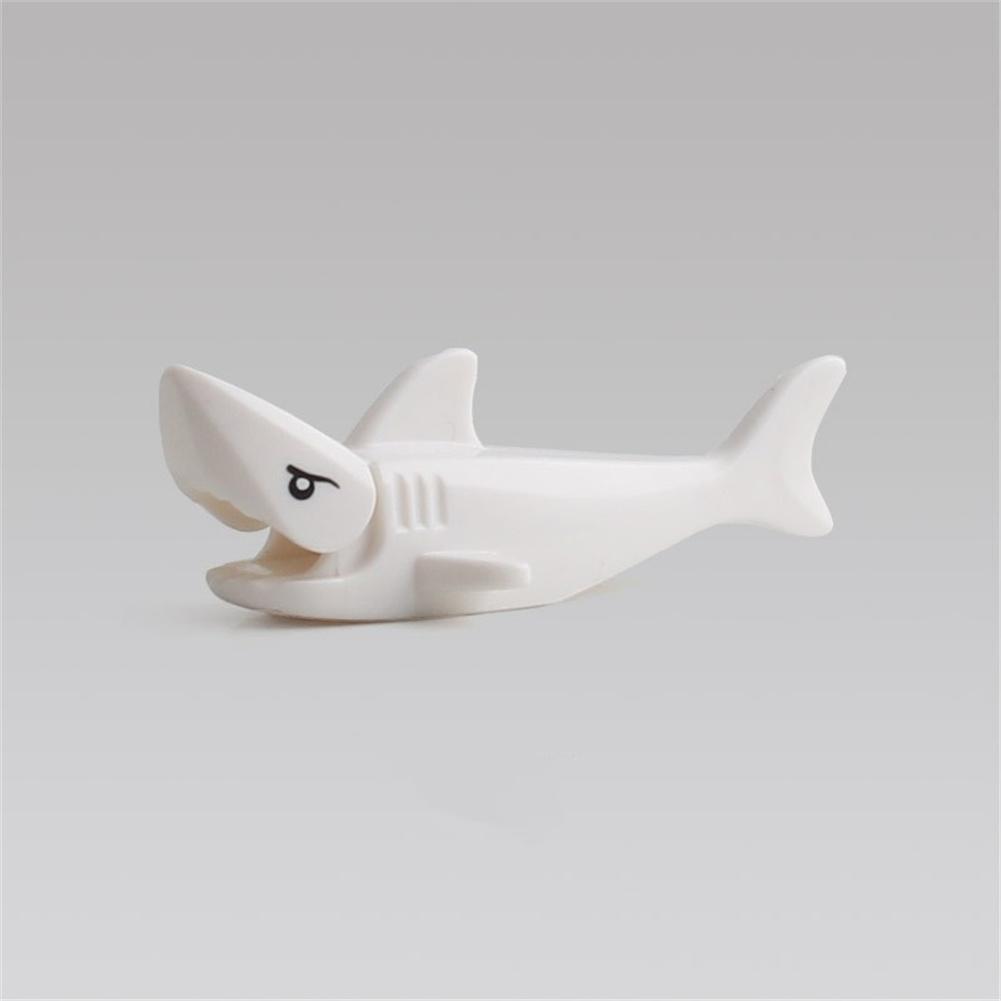 Animal Building Block Figures Mini Leopard Crocodile Shark Model Ornament Children Educational Toys For Kids