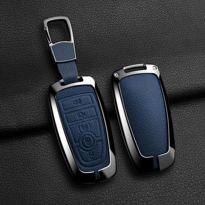 Кожа из цинкового сплава для Lincoln Corsair Nautilus Aviator Navigator Continental Чехол-оболочка для ключа автомобиля Брелок Брелок Чехол для ключа автомобиля