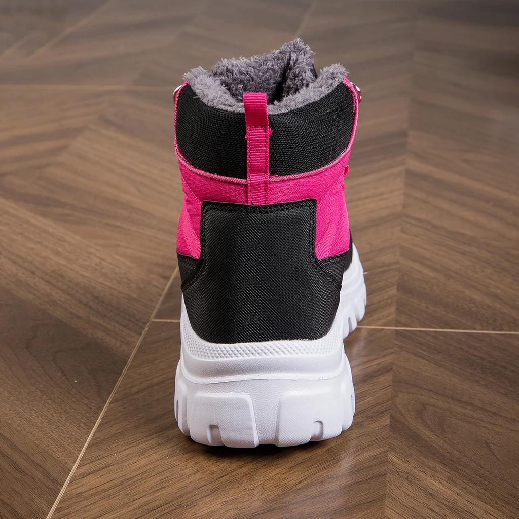 2024 Новые женские повседневные зимние ботинки Роскошные брендовые кроссовки Ботильоны на толстой подошве Теплые плюшевые хлопковые ботинки