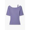 Vov CuTouT DeTail Ribbed T shirT 7156240002
