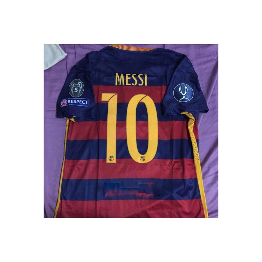 2015 UEFA Super Cup Final Messi Barca Nostalgia Jersey