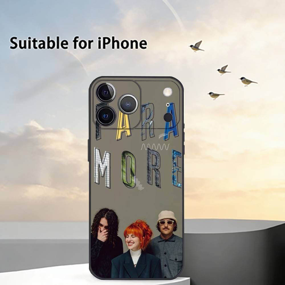 Pop-Punk B-Band Paramore Чехол для телефона iPhone 17, 16, 15, 14, 13, 12, 11 Plus, Pro Max, Другие Мягкий Черный Чехол
