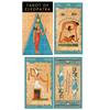 [A0960] - Creative Tarot 'Cleopatra Tarot' Papyrus - 12x7x3 Cm