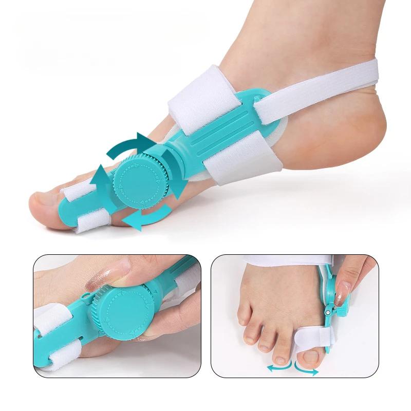 Регулируемый корректор большого пальца стопы Унисекс Бурсит Стопа Hallux Valgus Бандажи Вращающийся разделитель пальцев Выпрямитель для левой и правой стопы