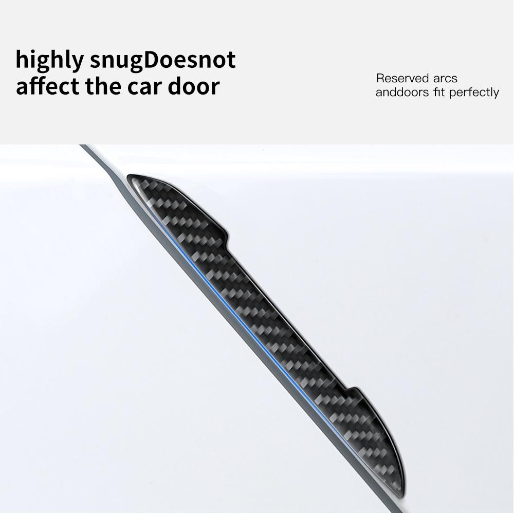 YZ For Tesla Model 3 Y Juniper Highland 2025 Car Door Protector Mirror Protector Bumper Sticker Vehicle Anti-collision Strip