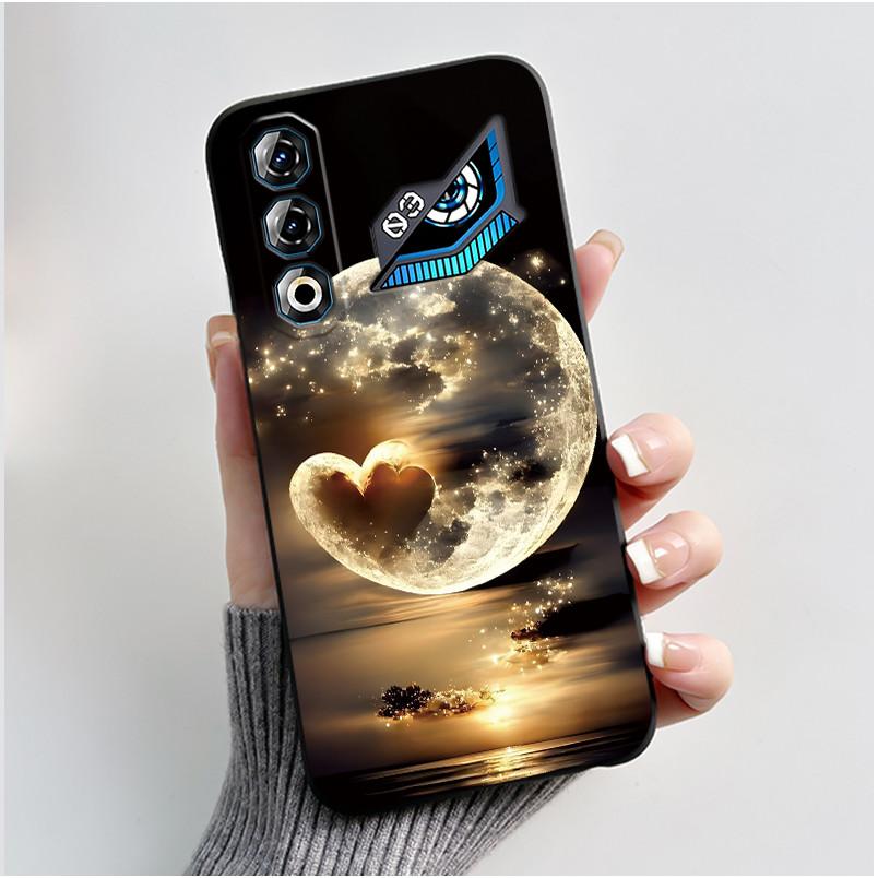 Чехол для ZTE Nubia Neo 3 GT 5G Z2465N Милый Кролик Черный Мягкий ТПУ Силикон Ударопрочный Задняя Крышка Для ZTE Nubia NEO3 GT 5G Корпус