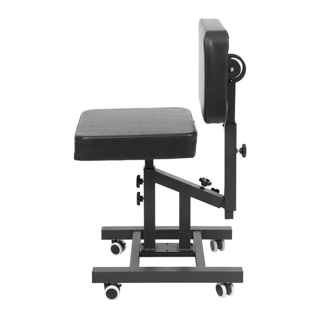 Tattoo Chair Armrest Adjustable Hairdressing Chair with Foot Pad, Multifunctional Chair with Armrest for Tattoo Artist