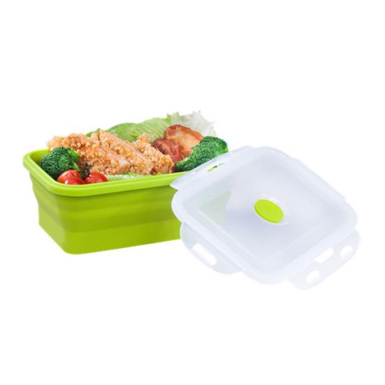 Силиконовый складной складной контейнер для обеда Bento Box, контейнер для хранения еды, салата