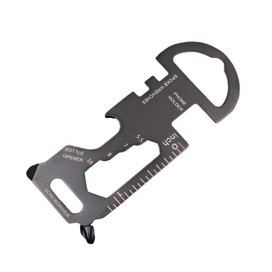 Брелок-открывалка для бутылок, многофункциональный инструмент, компактный дизайн, портативный многоцелевой гаечный ключ, отвертка, удобный для экстренных случаев
