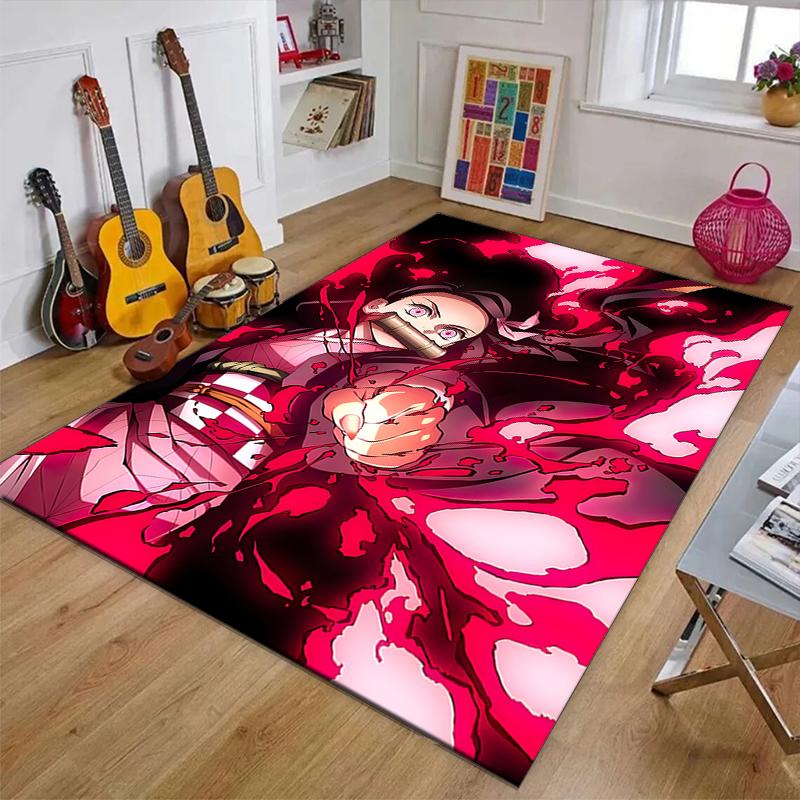 nezouko1Printed Area Rug Carpet for Bedroom Living Room Home Decor Rugs Mat Non Slip Mat Rug for Bedside