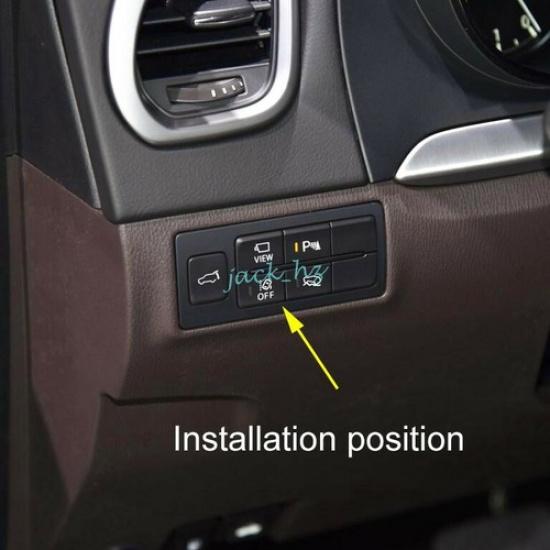 Яркие хромированные накладки на переключатели приборной панели для Mazda CX-9 TC 2016-
