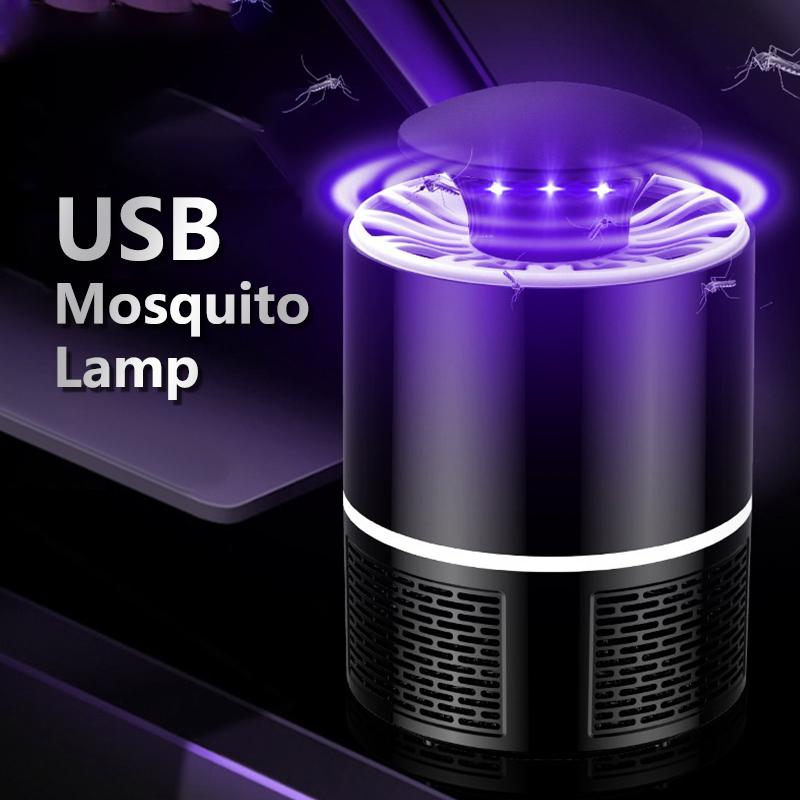 Ультрафиолетовые волны синего света Лампа-уничтожитель комаров USB Без шума Электрическая ловушка для комаров для улицы, помещения, дома Ловушка Репеллент Муха Насекомое