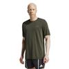Adidas Train Essentials Structure Short Sleeve Olive Six Size XS T-Shirt, Men's KQW37, Strata/Grey (IS6929),