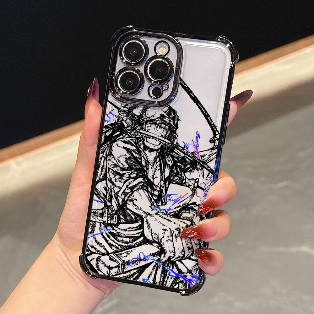 Япония O-One Piece Арт Мягкий Чехол Для iPhone 17 Pro 16 15 14 13 12 11 Pro Max Чехол 17 Plus 17E 16E 17Air Защитный Чехол Для Телефона