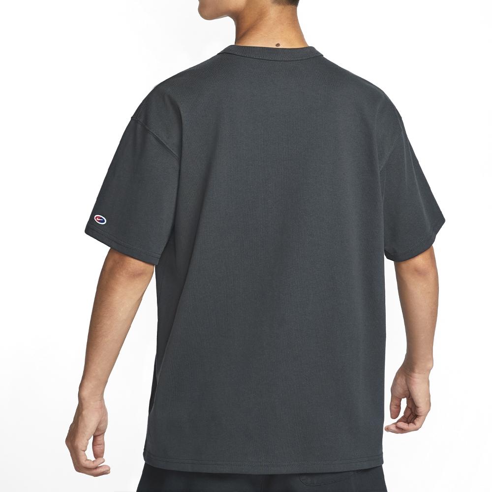 Nike Базовая спортивная футболка мужская серая черная HQ1570-045